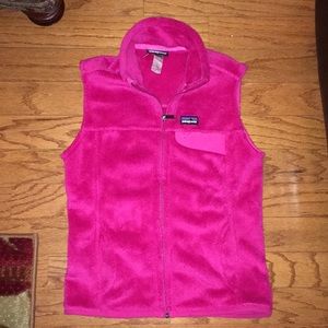 Hot pink women's Patagonia vest